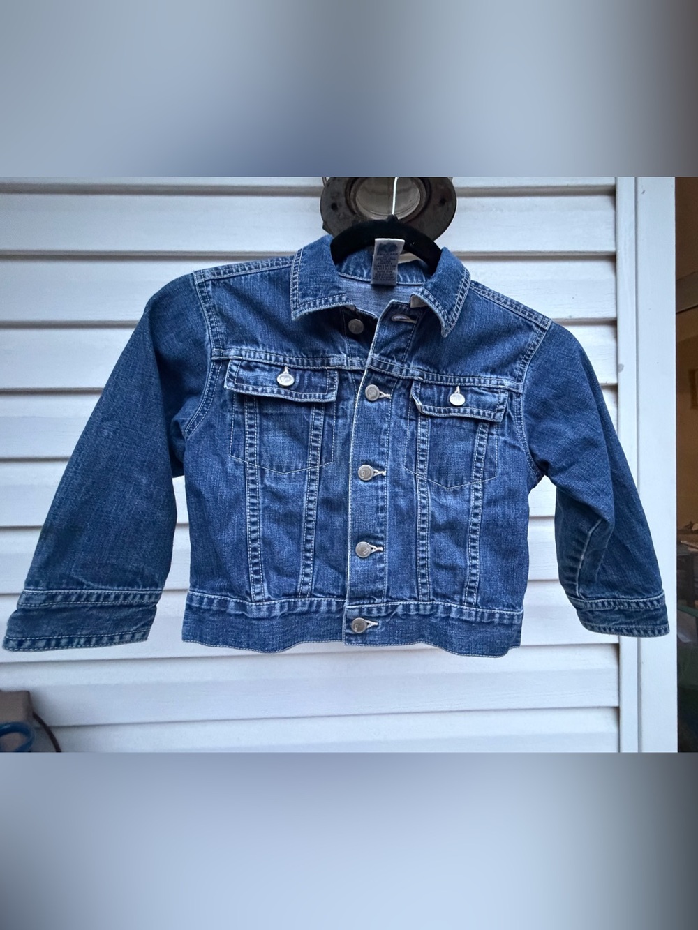 Vintage 2000 Gymboree Girls Denim Jean Jacket Size 4 Y2K